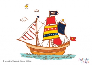 Pirate Ship Poster