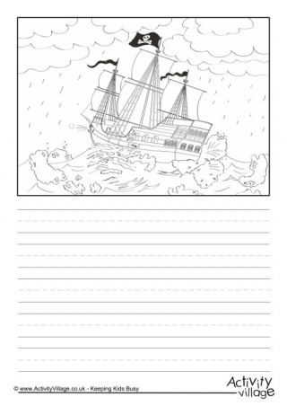 Pirate Ship Story Paper