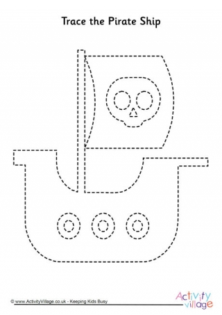 Pirate Ship Tracing Page