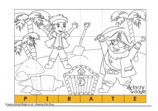 Pirate Spelling Jigsaw