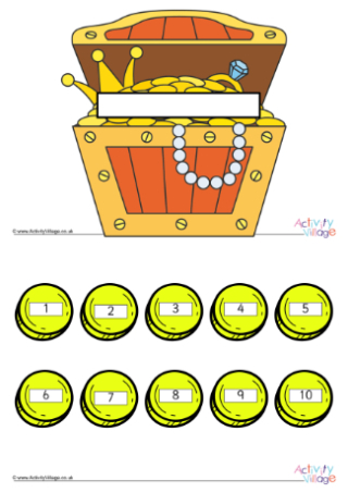 Pirate Treasure Counting Game 