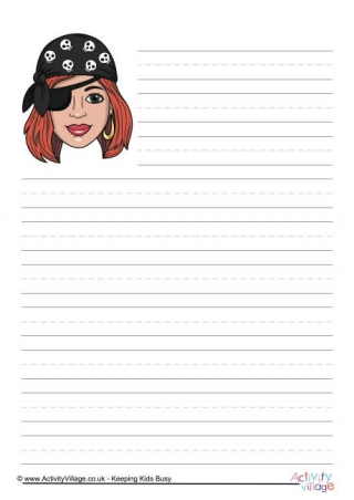 Pirate Writing Paper 2