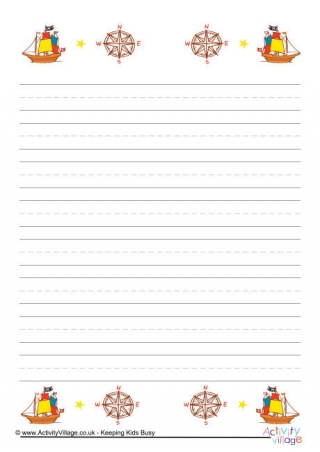 Pirate Writing Paper 5
