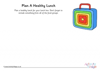 Plan a Healthy Lunch Activity