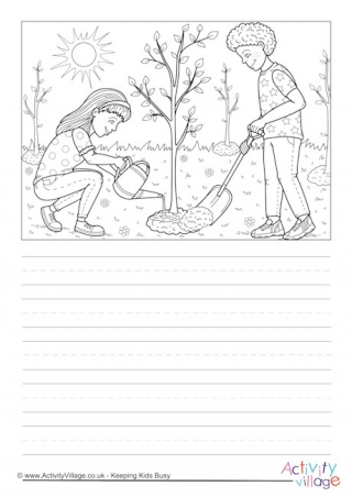 Planting A Tree Story Paper