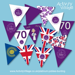 Printable Platinum Jubilee Bunting