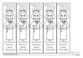 Platinum Jubilee Colouring Bookmarks 2