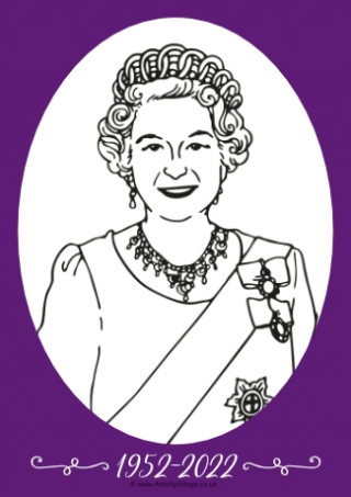 Platinum Jubilee Colouring Page 2