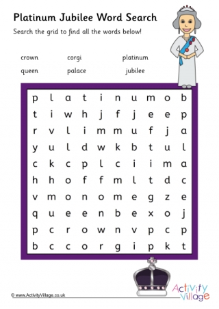 Platinum Jubilee Word Search 1