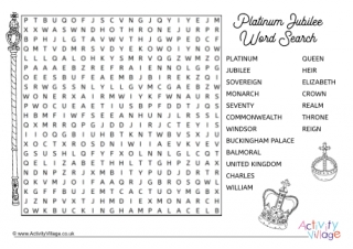 Platinum Jubilee Word Search 3