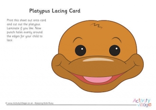 Platypus Lacing Card
