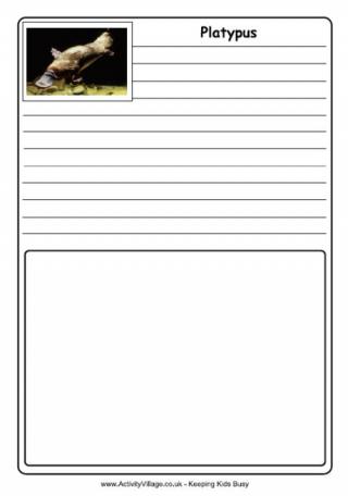 Platypus Notebooking Page