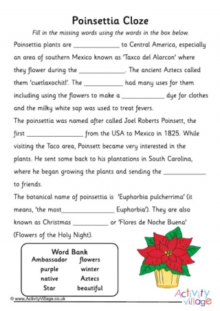 Poinsettia Story Paper 2