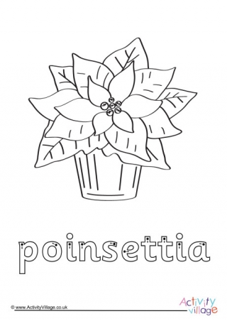 Poinsettia Finger Tracing