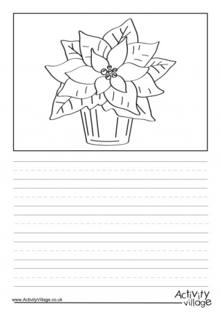 Poinsettia Story Paper