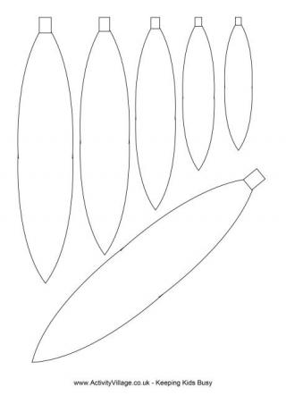 Pointed Baubles Template