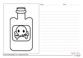 Poison Bottle Story Paper