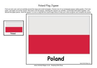 Poland Flag Jigsaw