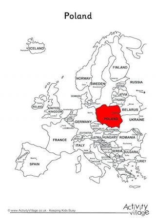 Poland On Map Of Europe