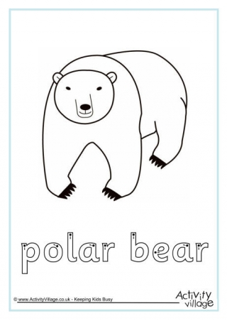 Polar Bear Finger Tracing