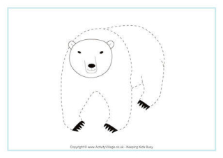 Polar Bear Tracing Page