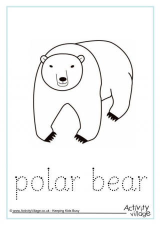 Polar Bear Finger Tracing