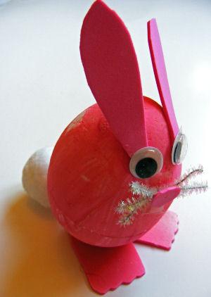 Polystyrene Egg Bunny