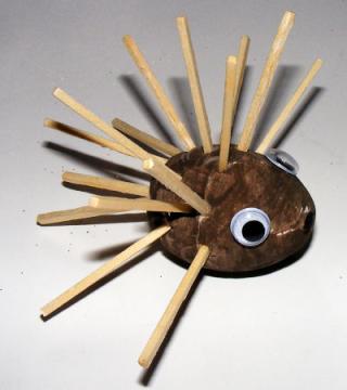 Polystyrene Egg Hedgehog