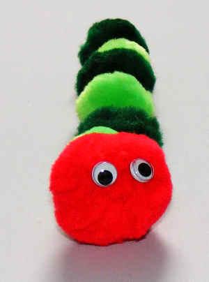 Pompom Caterpillar Craft