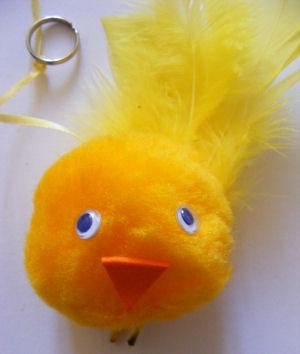 Pompom Chick Key-ring