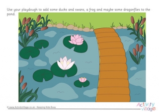 Pond Playdough Mat