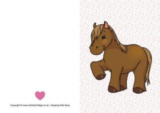 Pony Heart Card