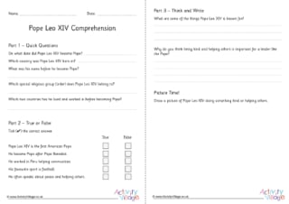 Pope Leo Comprehension Questions