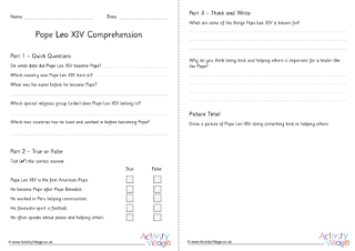 Pope Leo Comprehension Questions