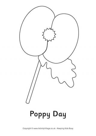 Remembrance Day Colouring Pages