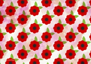 Poppy scrapbook paper