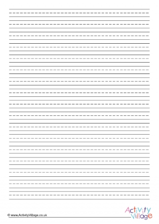 Portrait Handwriting Lines 1cm Assorted Colours