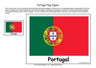 Portugal Flag Jigsaw