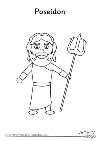 Poseidons Trident Coloring Pages