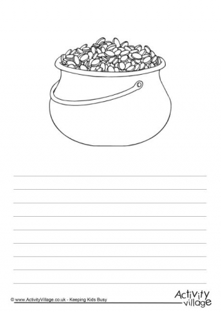 Pot of Gold Story Paper