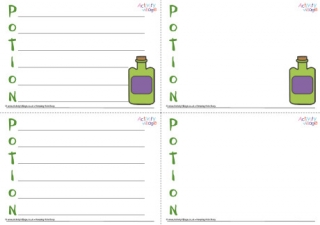 Potion Acrostic Poem Printable