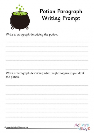 Potion Paragraph Writing Prompt