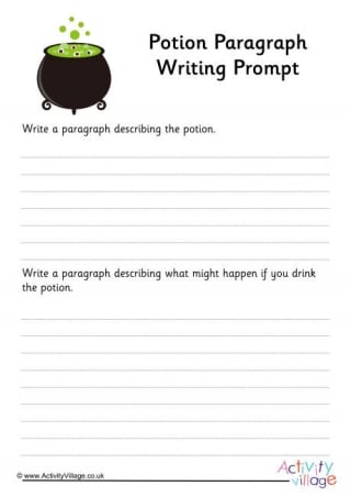 Potion Paragraph Writing Prompt