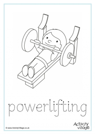 Powerlifting Word Tracing