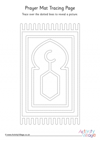 Prayer Mat Tracing Page