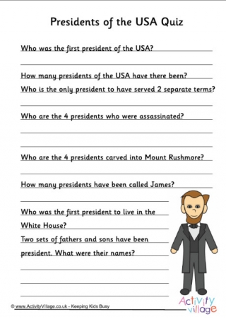 Presidents of the USA Quiz