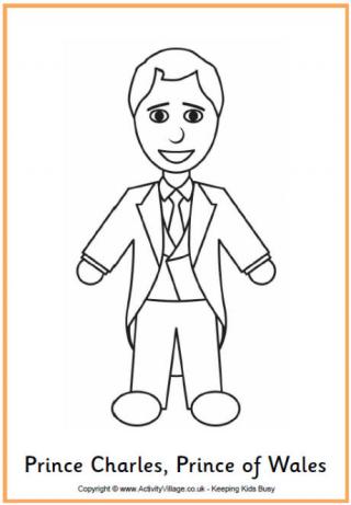 Prince Charles Colouring Page