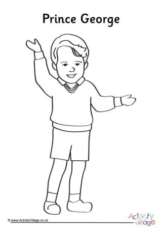 Prince George Colouring Page