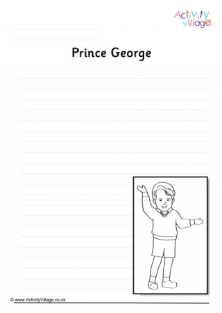 Prince George Writing Page