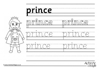 Prince Handwriting Worksheet 